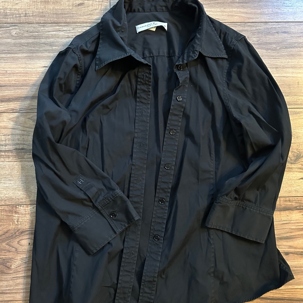 Carolina Herrera Black Button down